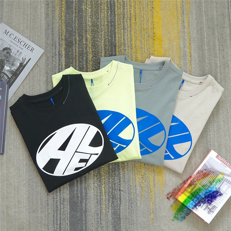 

Футболка с овальным принтом для мужчин и женщин, тенниска с надписью ADER ERROR, высокое качество 1:1, топы с короткими рукавами в стиле оверсайз