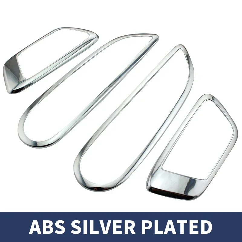 

ABS хромированная внутренняя отделка двери, ручная застежка, декоративное кольцо, наклейка для Ford Ecosport Fiesta MK7 2009-2013, автомобильные аксессуары