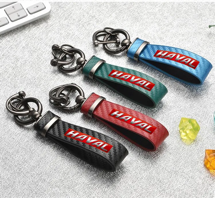 

Keychain Carbon Fiber Car Zinc Alloy Keyrings Luxury for haval f7 h6 f7x h2 h3 h5 h7 h8 h9 m4 key ring Car Accessories