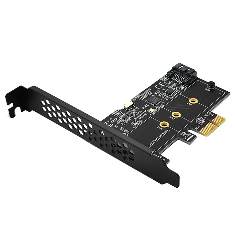 Карта расширения PCI-E к SATA3.0+M.2 NGFF плата адаптера 6 Гбит/с Asmedia ASM1061 Pci Express