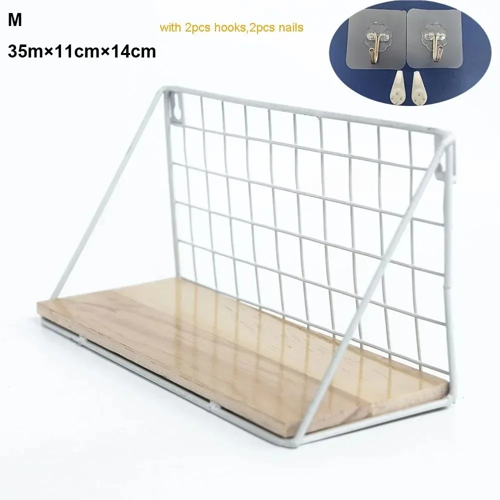 

Деревянная железная настенная полка