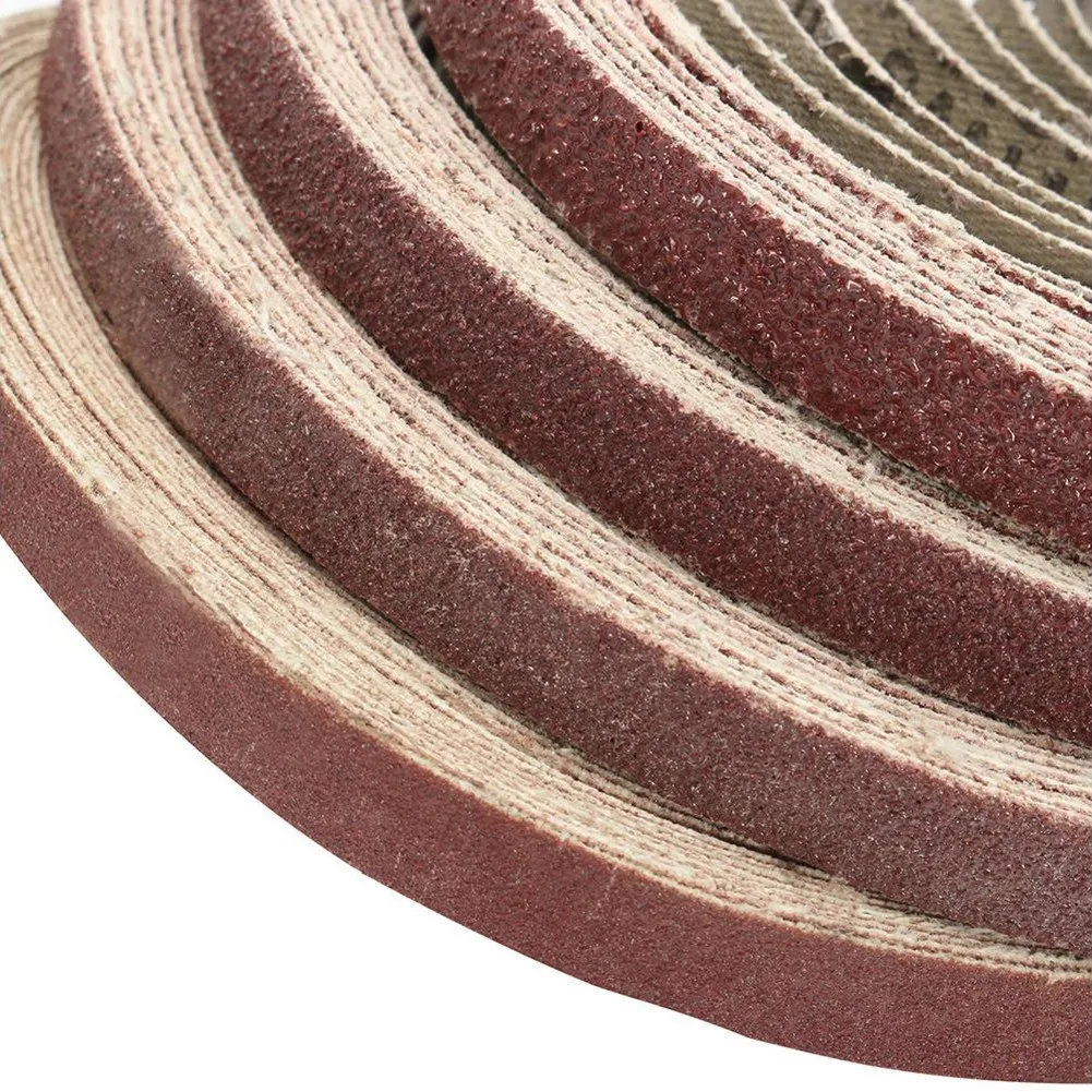 

50PCS 10*330mm Sanding Belts Aluminium Oxide Abrasive Bands Sandpaper Belt Sander Abrasive Bands Wood Metal Polishing Tools