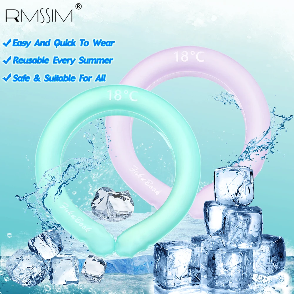 

Neck Cooling Tube Neck Cooler For Fitness Summer Outdoor Reusable Neck Cooling Wrap Gel Ice Pack Relief for Hot Flashes And Feve