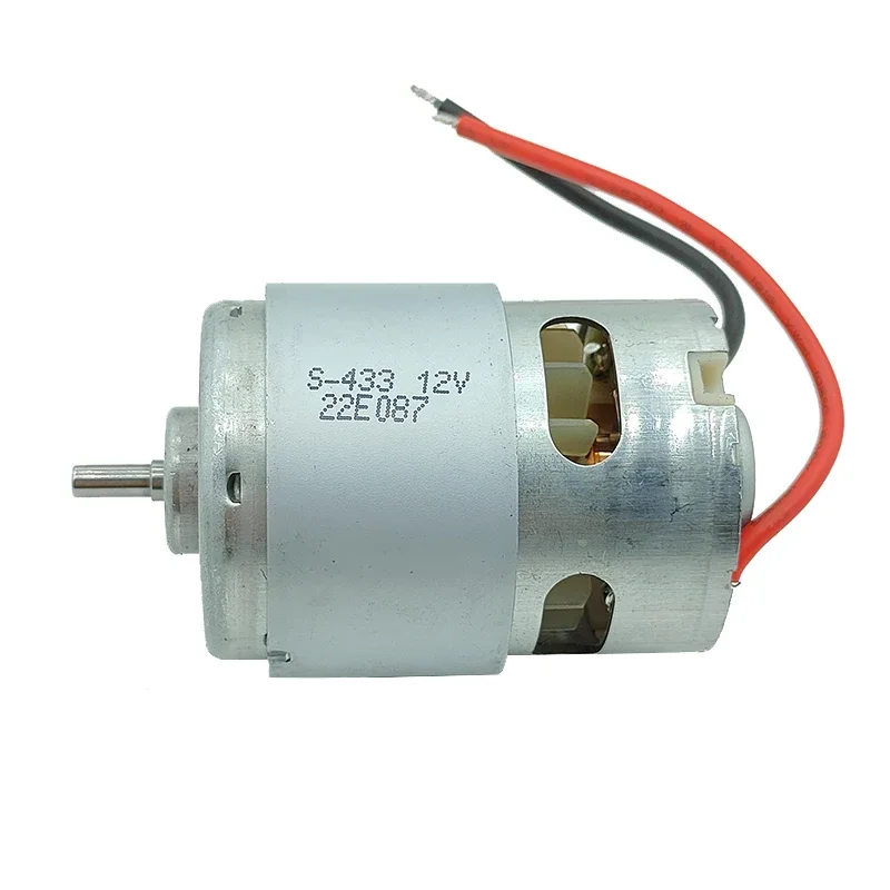 Фото Электродвигатель NICHIBO RS-755-8512, постоянный ток 6В-14.4В, 12В, 19300 об/мин, высокоскоростной, мощный, с передним шарикоподшипником, для самодельных дрелей и садовых инструментов. №3