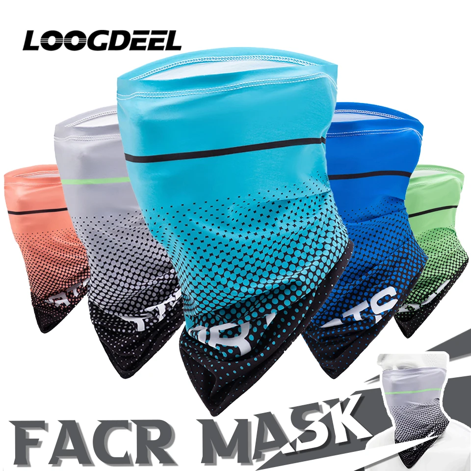 

LOOGDEEL Ice Silk Cooling Bandana Men Women Outdoor Anti-UV Sunscreen Breathable Face Mask Cycling Climbing Running Headgear