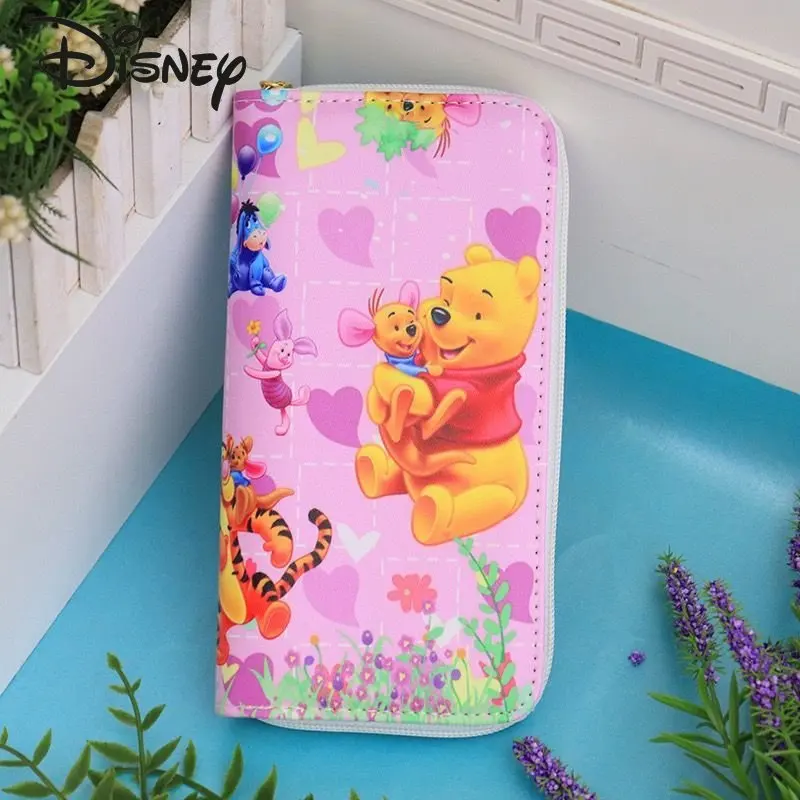 Disney Stitch New Women's Wallet Fashion High Quality Long Men's Wallet Cartoon Versatile Casual Multi Card Storage Bag