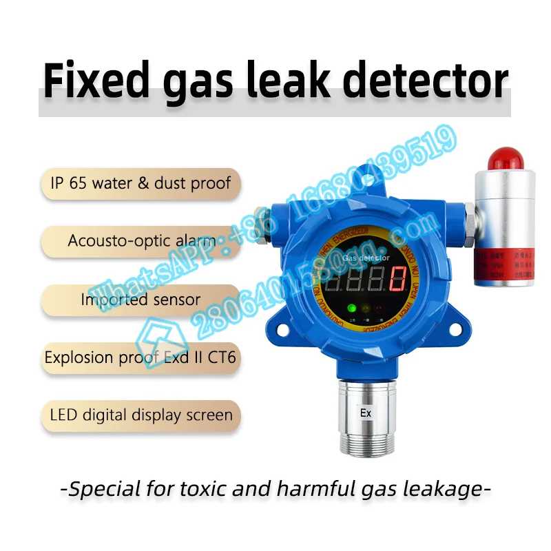 industrial use ATEX fixed combustible gas detector CH4 LPG alcohol gas detector enlarge