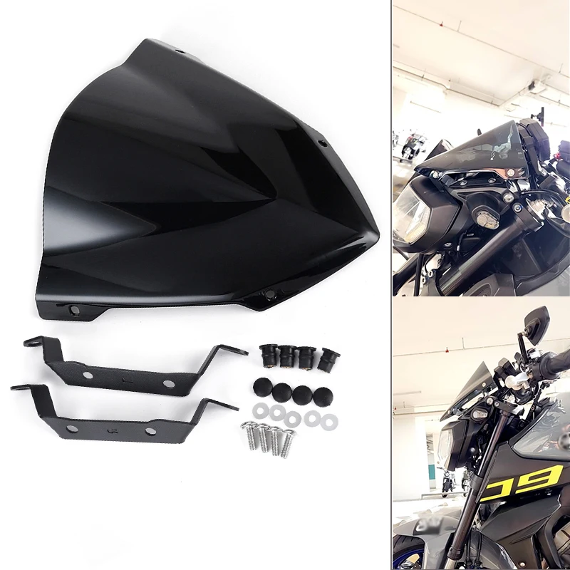 

MT09 FZ09 Windshield Windscreen For Yamaha MT-09 FZ-09 2014 2015 2016 Not for tracer MT FZ 09