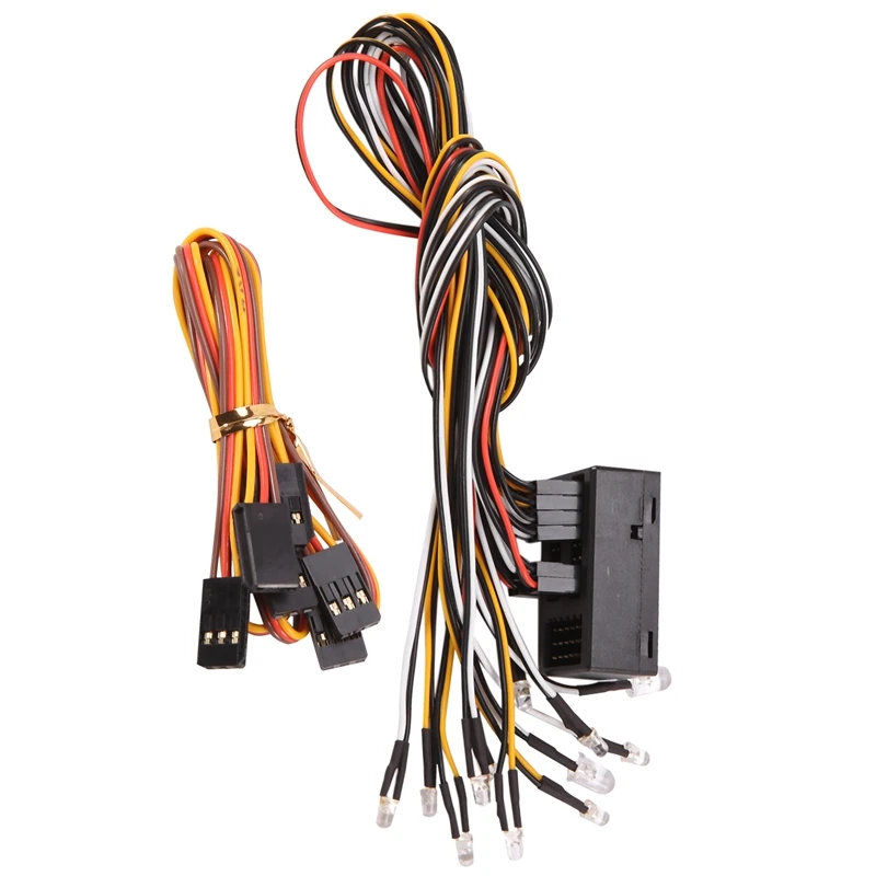 

1/10 радиоуправляемая гусеничная автомобильная система, передняя и задняя фары для Axial SCX10 Traxxas TRX4