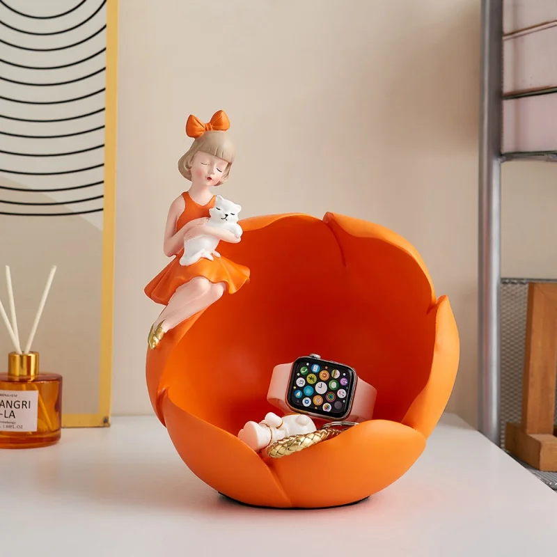 

Light Luxury Home Decor Modern Girl Storage Decoration Living Room Key Storage Box Creative Girl Bedroom Decoration Accessories