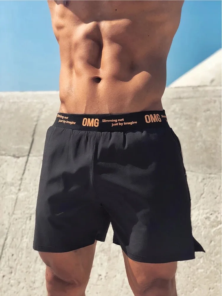 

2022 summer new sports training fitness men's running shorts elastic waist tide brand casual shorts shorts mens workout shorts