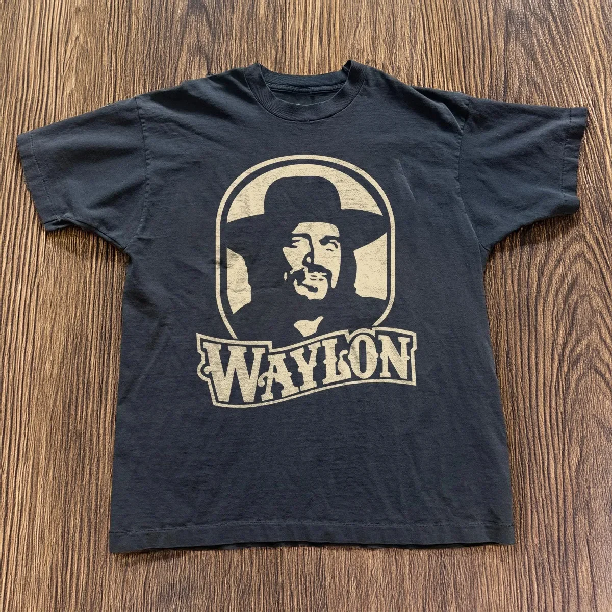 Фото ГОРЯЧО! Черная футболка унисекс Waylon Jennings, размер S-5XL №1