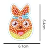 5/10pcs Diamond Painting Keychain 5D DIY Rhinestone Embroidery Key Ring Pendant Valentine's Day Gift Bouquet Diamond Painting 3