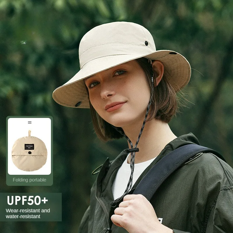 

Summer Hats for Women Outdoor Fisherman Hat Summer Sunshade Anti-ultraviolet Mountaineering Hat Wear-resistant Waterproof Hat