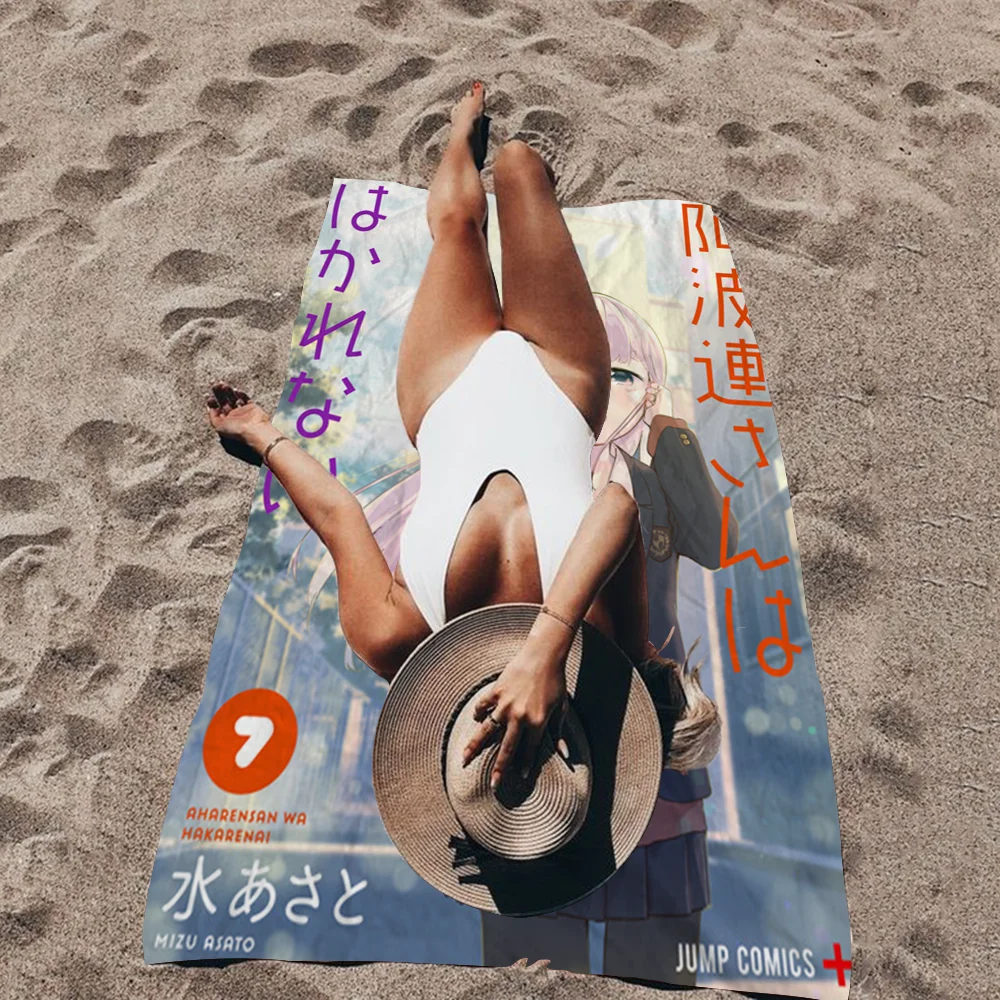 Аниме Aharen San Wa Hakarenai пляжное полотенце с героями мультфильмов милое летнее