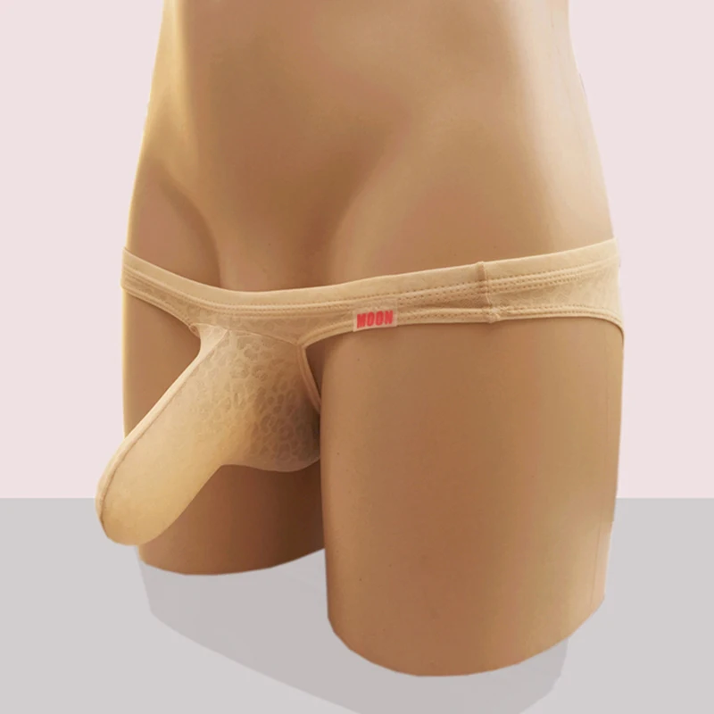 

Men Briefs Sheer Elephant Nose Pouch Underwear Ultra-thin Cool Male Panties Low Rise Underpants Gay Slip Homme String