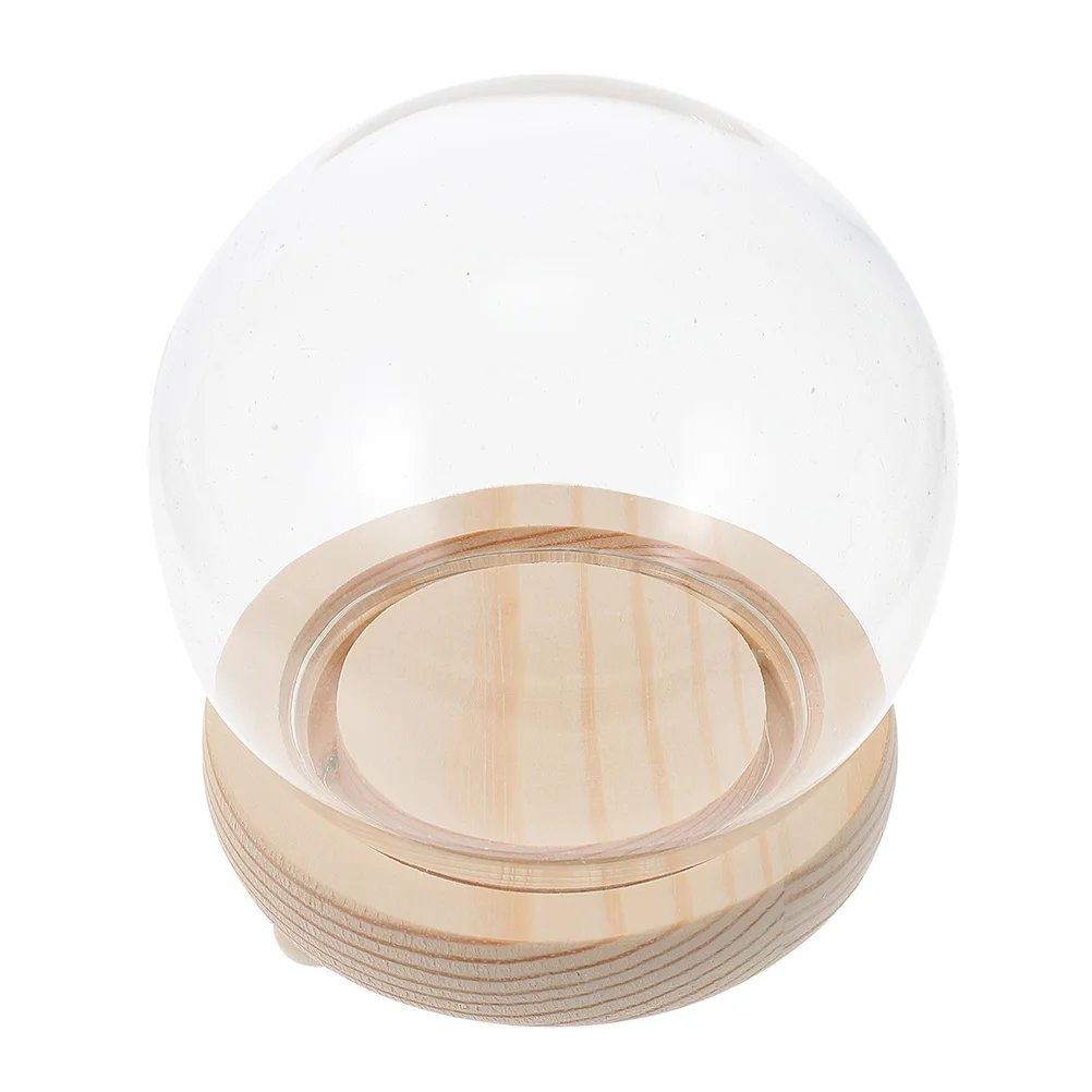 

Domecloche Jar Display Bell Clear Terrarium Succulents Flower Dried Transparent Cover Globe Landscape Microcase Round