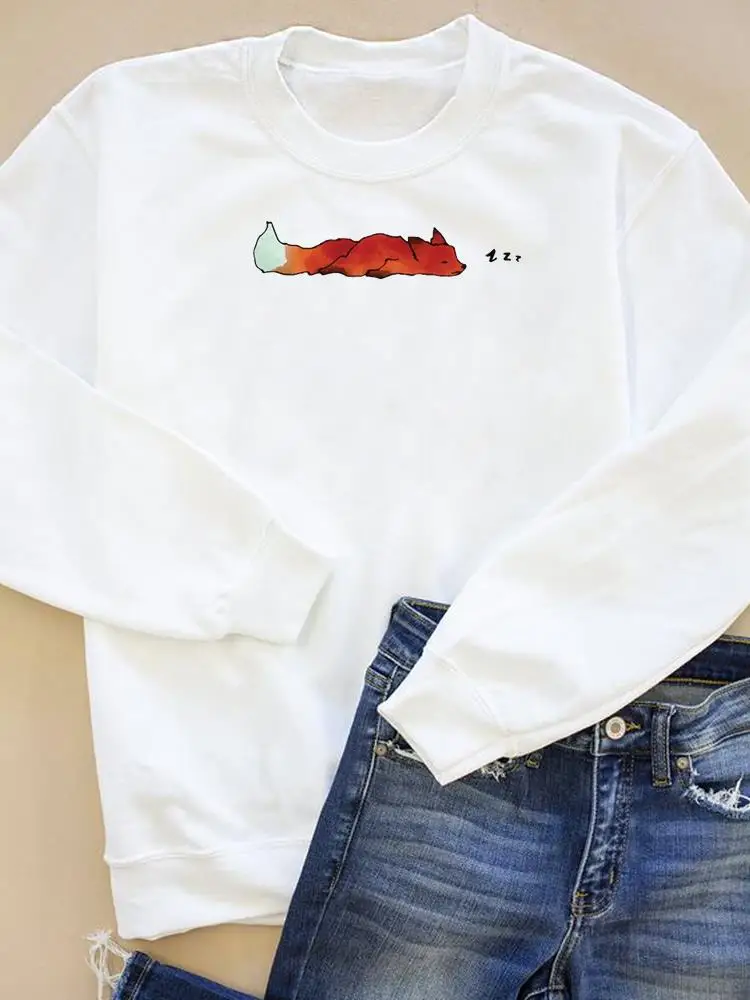 

Clothing Women Clothes Pullovers Autumn Spring Casual Print Watercolor Animal Cute Lovely Fashion Wear Graphic Sweatshirts