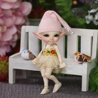 realpuki pupu freeshipping fairyland fl doll bjd 113 pink smile elves toys for girl tiny resin jointed doll