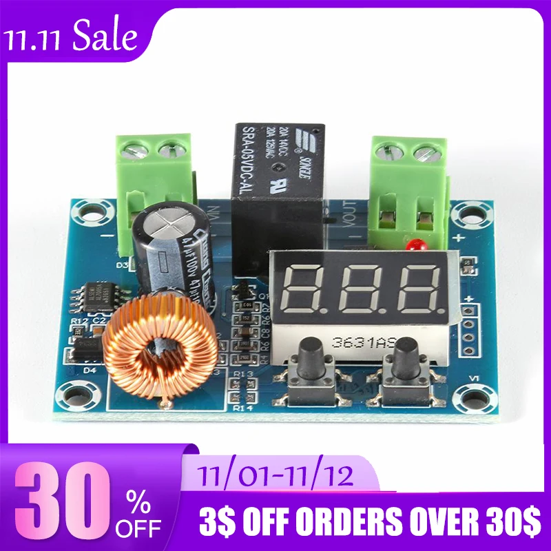 

XH-M609 DC Imput 7-80V модуль защиты от напряжения литиевая батарея при потере напряжения, низкая мощность, отключение выхода DC 7-80V