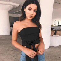 sexy slash neck backless camisole 2021 summer fashion solid color strappy bow sleevelss off shoulder womens clothes streetwear