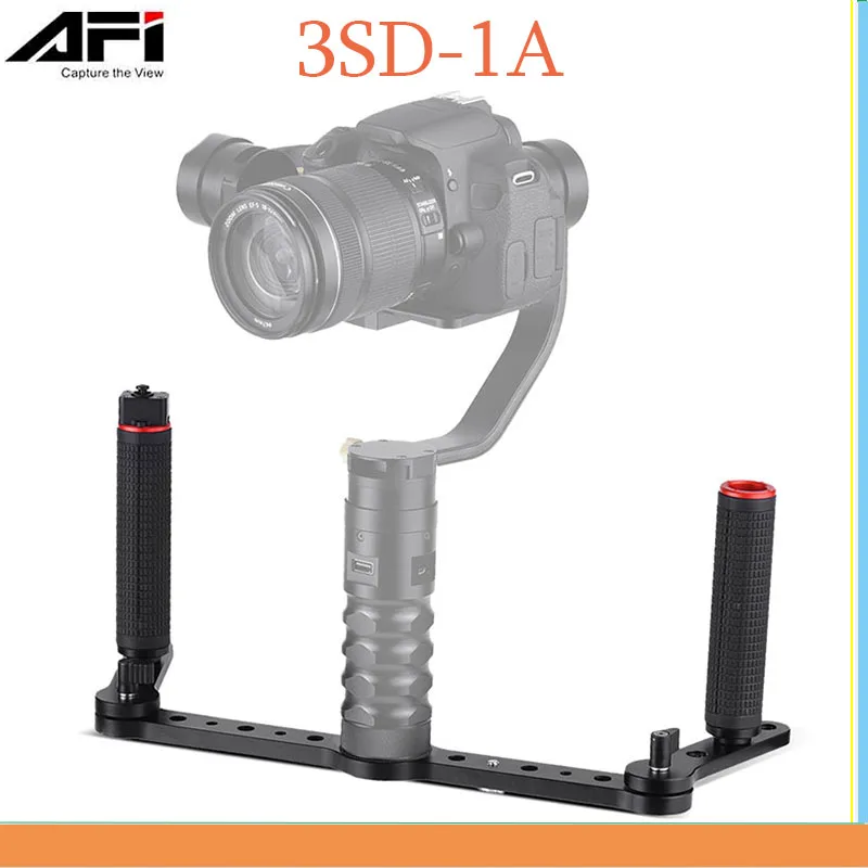 

KINGJOY AFI 3SD-1A Dual Grip Gimbal Handle with Joystick Control Aluminum Alloy Material for AFI VS-3SD 3-Axis Gimbal Stabilizer