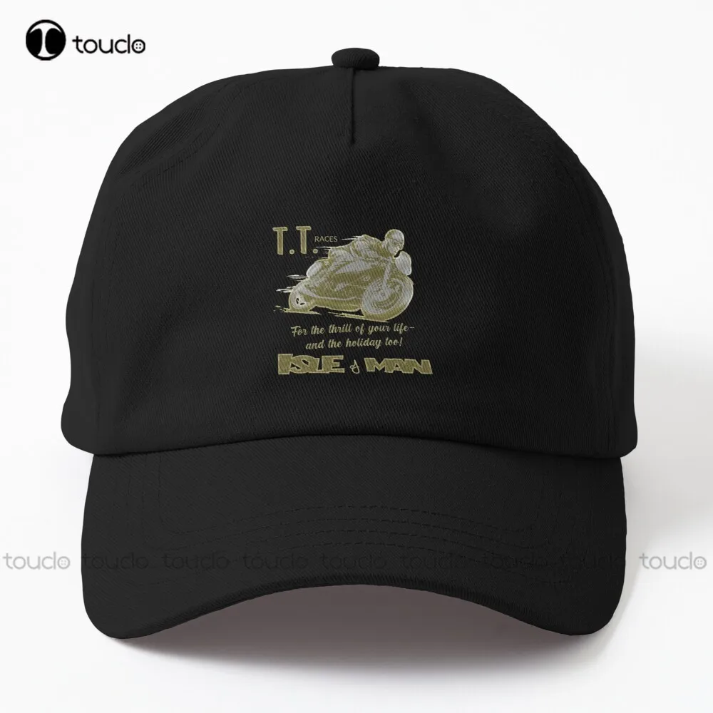 

Isle Of Man Tt 2022 Dad Hat Custom Baseball Cap Cotton Outdoor Simple Vintag Visor Casual Caps Hip Hop Trucker Hats Denim Color