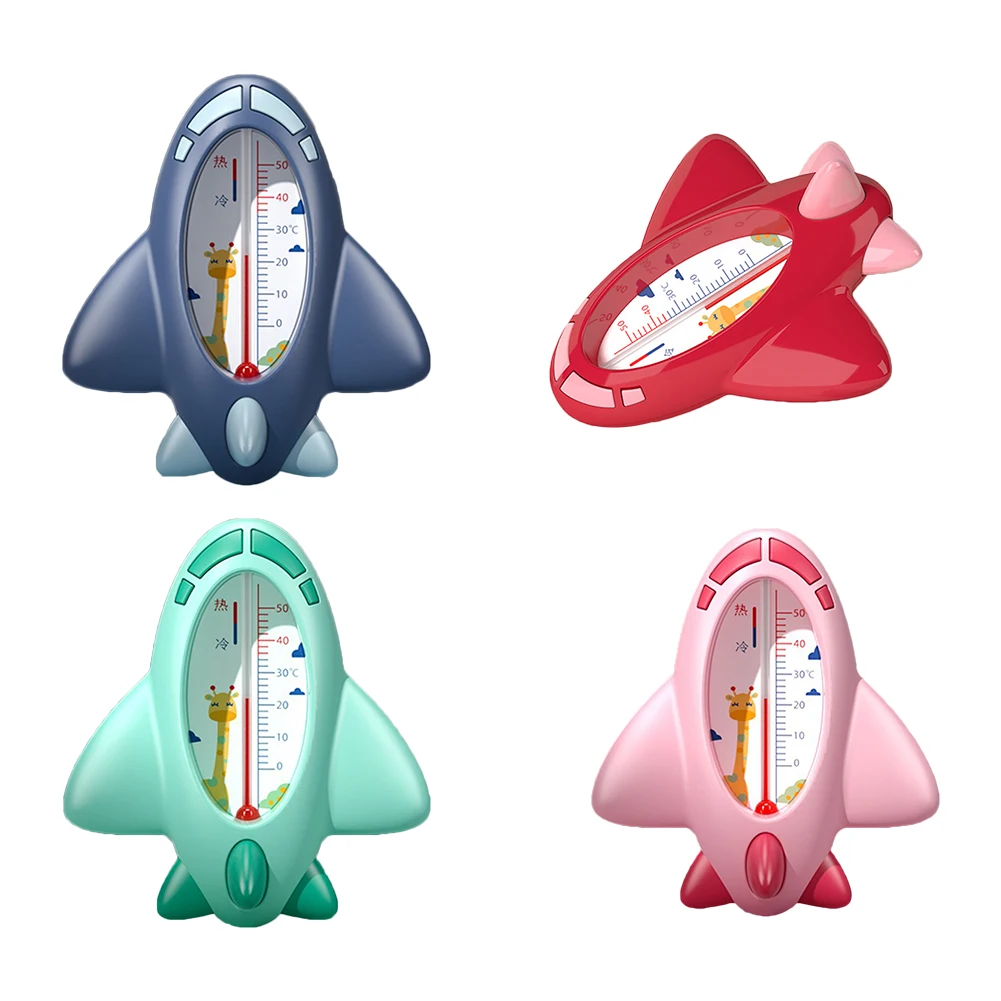 

Cartoon Plane Shape Baby Bath Water Thermometer 0-50 Celsius Degree Children Bathroom Air Water Temperature Measure Instrument