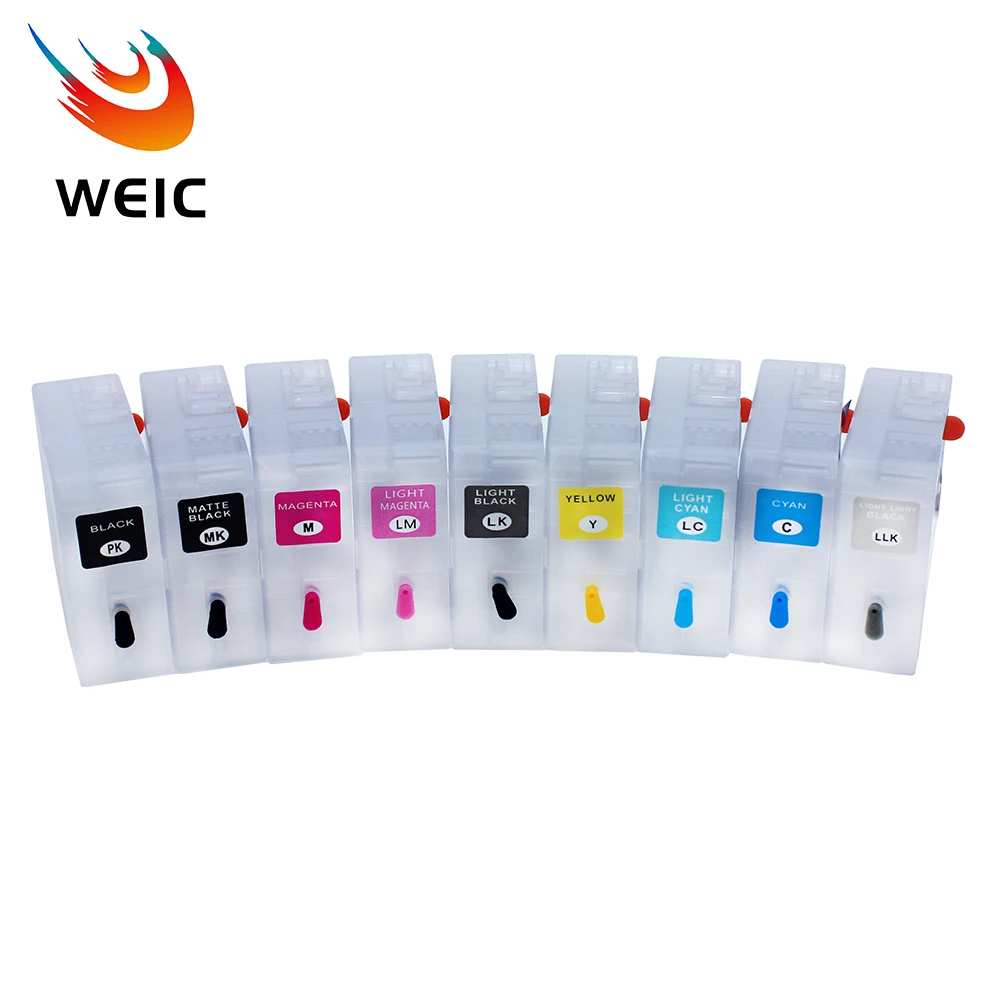 

58 T5801-T5809 Empty Refill Ink Cartridge for Epson Stylus Pro 3800 3880 3880C 3800C Printer No Chip