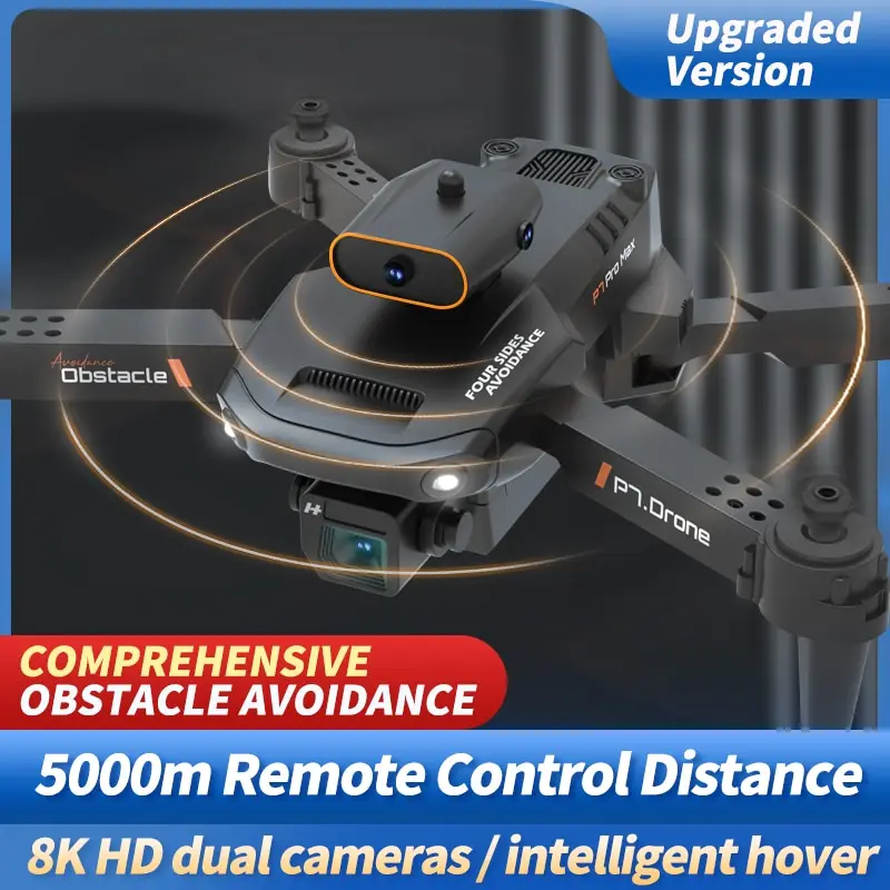 

P7 WIFI FPV Drone 8K HD 360 Obstacle Avoidance Drones Aerial Photography Four-Axis Rc Aircraft Rc Helicopter Kid Toy Gift