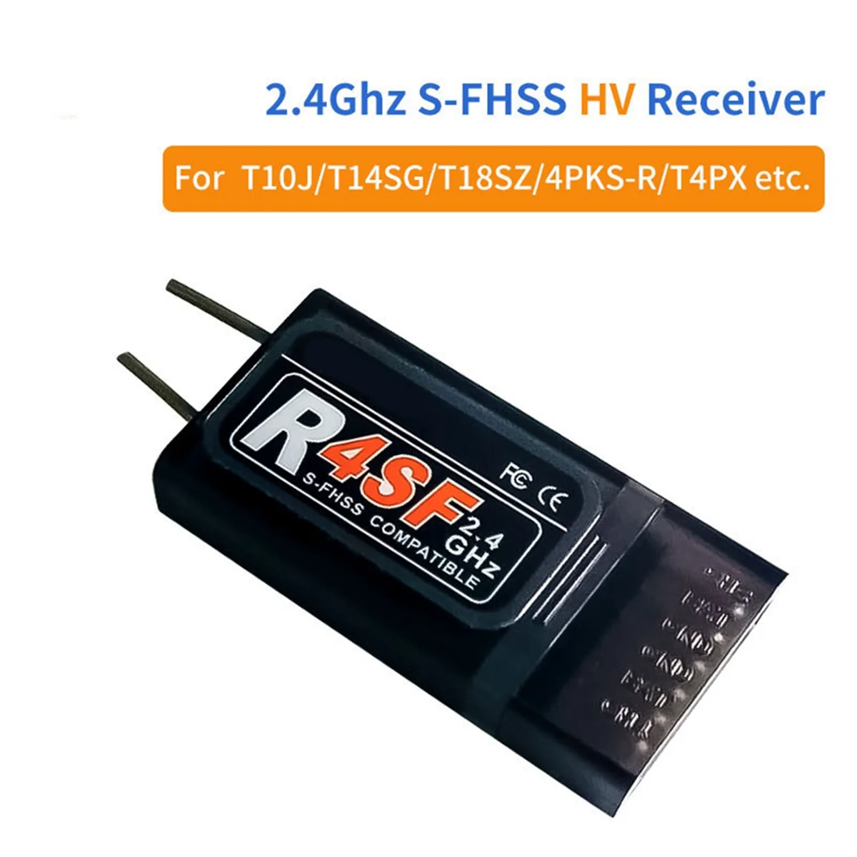 Приемник 2 4G R4SF 4-канальный S-FHSS/FHSS-совместимый приемник для Futaba T10J/T14SG/T18SZ/4PKS-R/T4PX