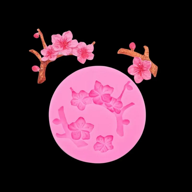 Силиконовая форма с имитацией Цветка Персика ручной инструмент гипсовая для