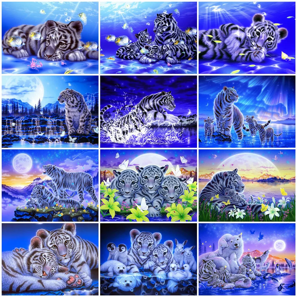 

Алмазная живопись 5D Huacan, вышивка крестиком, для рукоделия, украшение спальни