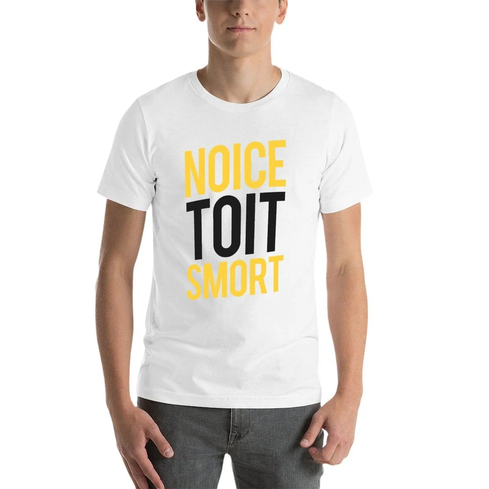 Фото Noice / Toit / Smort - футболка с забавными футболками, хлопковая мужская футболка, хлопковые футболки высокого качества с аниме, футболка большого размера №3