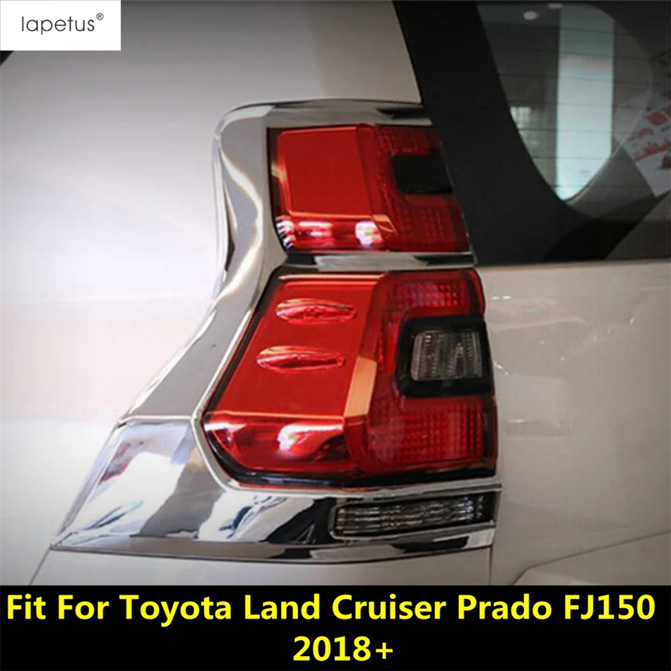 

Rear Trunk Tail Head Light Lamp Frame Molding Cover Trim For Toyota Land Cruiser Prado FJ150 2018 - 2020 ABS Chrome Accessories