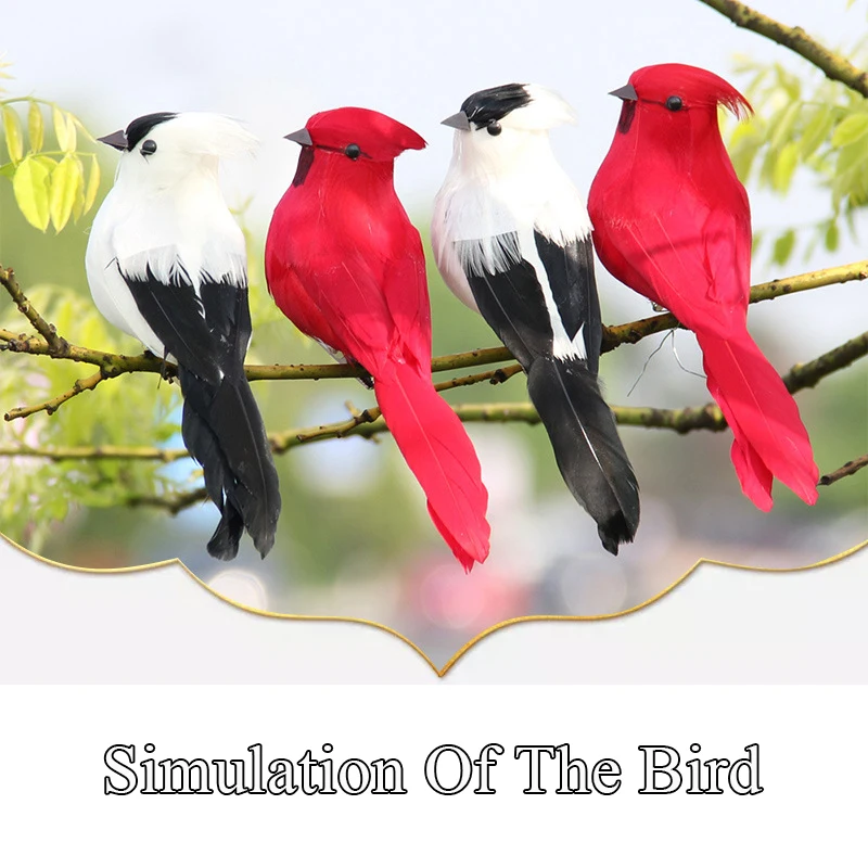 

Decorative Artificial Bird Vivid Garden Decoration Cute Garden Decorative Bird Simulated Handicraft Foam Fake Bird Home Decor