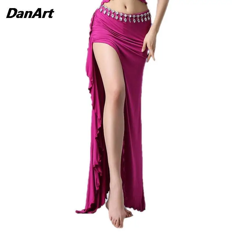 

Belly Dancer Costumes for Women Sexy Split Long Dress Oriental Indian Dance Practice Training Suit Lady Modal Training Suit