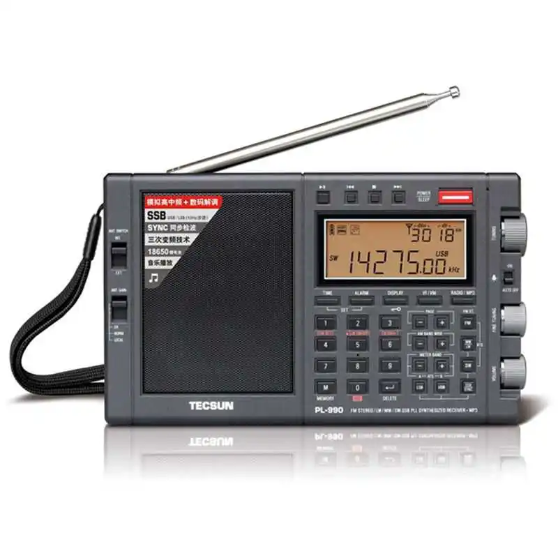 

TECSUN-PL990 Portable FM/Med/Shortwave/SSB /Music Playback home Radio
