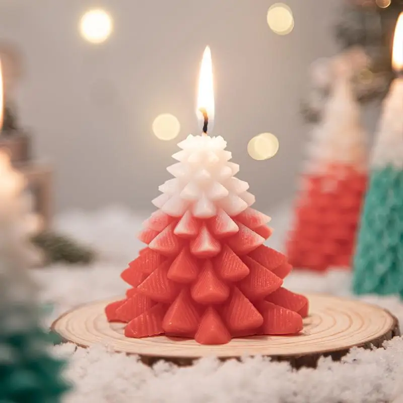 

3D Stereo Christmas Mold Christmas Tree Cedar Silicone Mold DIY Scented Candle Christmas Mold Candle Mold Molde De Vela