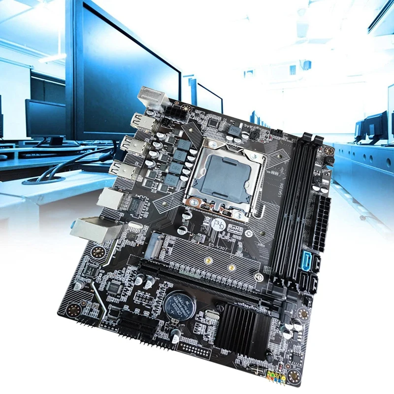 Игровая материнская плата для настольного ПК с процессором E5 2450 LGA1356 2XDDR 3 память