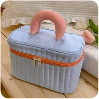 womens large cosmetic bag nylon waterproof travel makeup bags storage case with zipper portable cosmetics storage box organizer