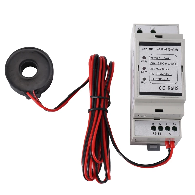 

AC Electric Power Kwh Wattmeter Voltmeter Ammeter Digital Voltage Meter Din Rail Energy Meter