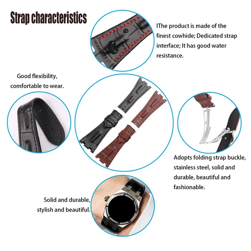 Совместимость с официальными часами Audemars/Piguet/AP/Royal/Oak диаметром 28 мм 15703 15710 15400 26470