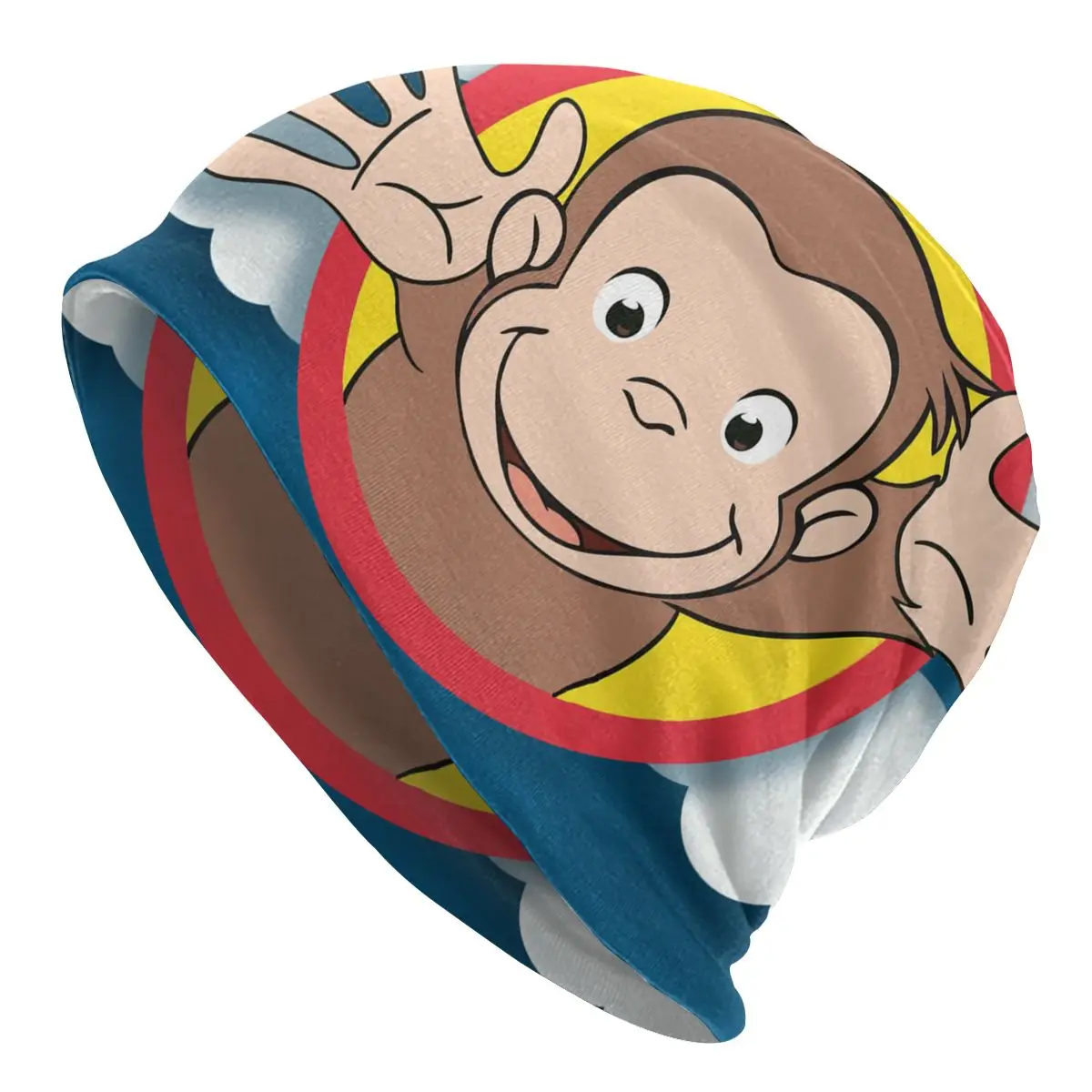 

Зимняя теплая шапка унисекс, женские вязаные шапки в стиле хип-хоп, облегающая шапка George, уличные облегающие шапки с обезьянами, шапки для му...