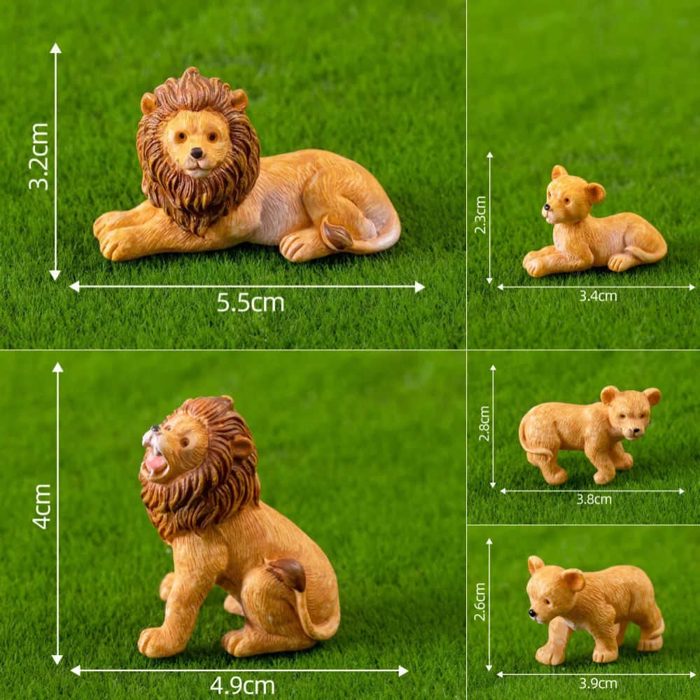 

Набор миниатюрных фигурок животных из резины 5 шт.