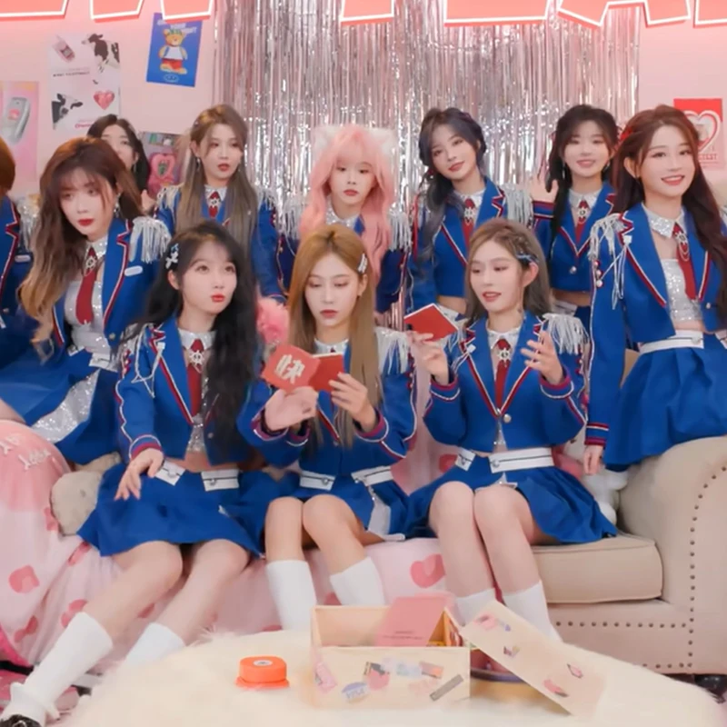 2024 костюм для джазовых танцев и представлений женские синие костюмы JK женская