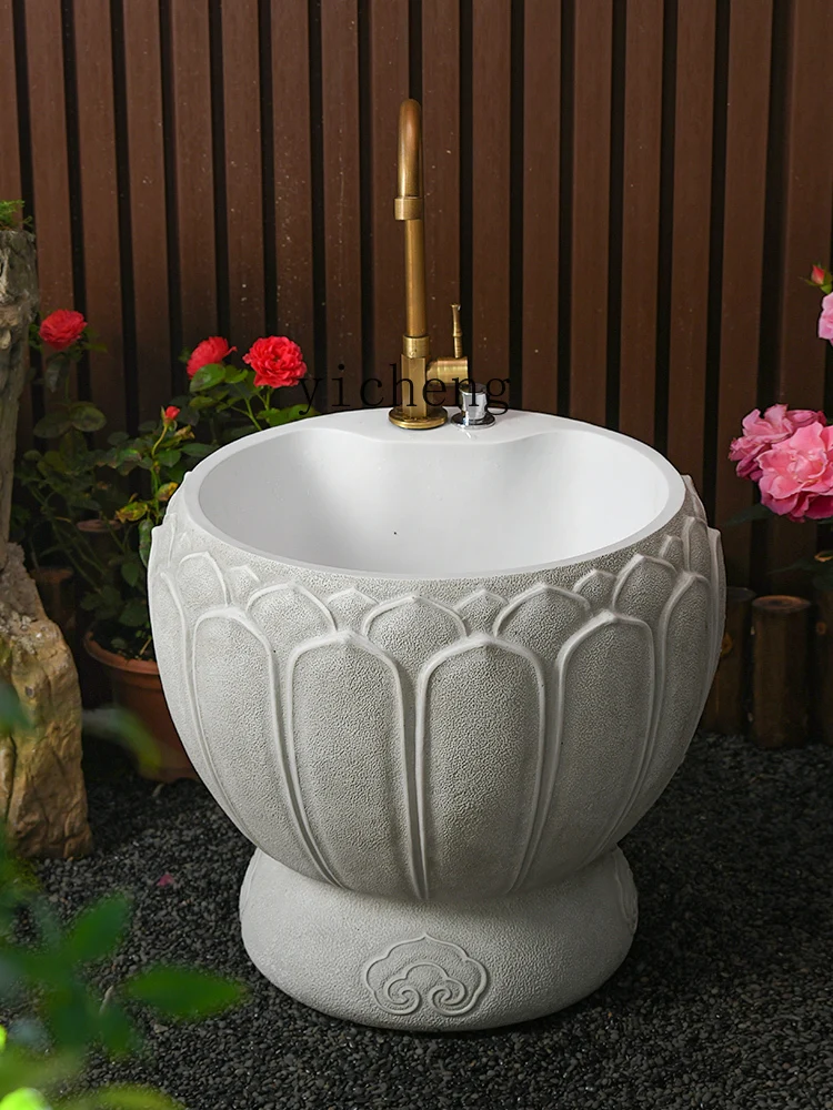 Швабра для двора бассейна раковина в китайском стиле художественная уличная