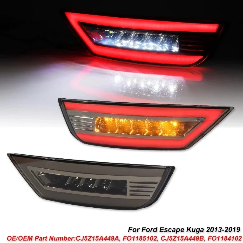 

2 Шт. Светодиодный Отражатель Заднего Бампера Для Ford Focus 2 MK2 Хэтчбек Ecosport Escape Kuga 2009-2020