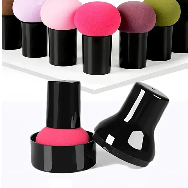 Губка для макияжа с грибовидной головкой сухое и влажное косметическое пуховое
