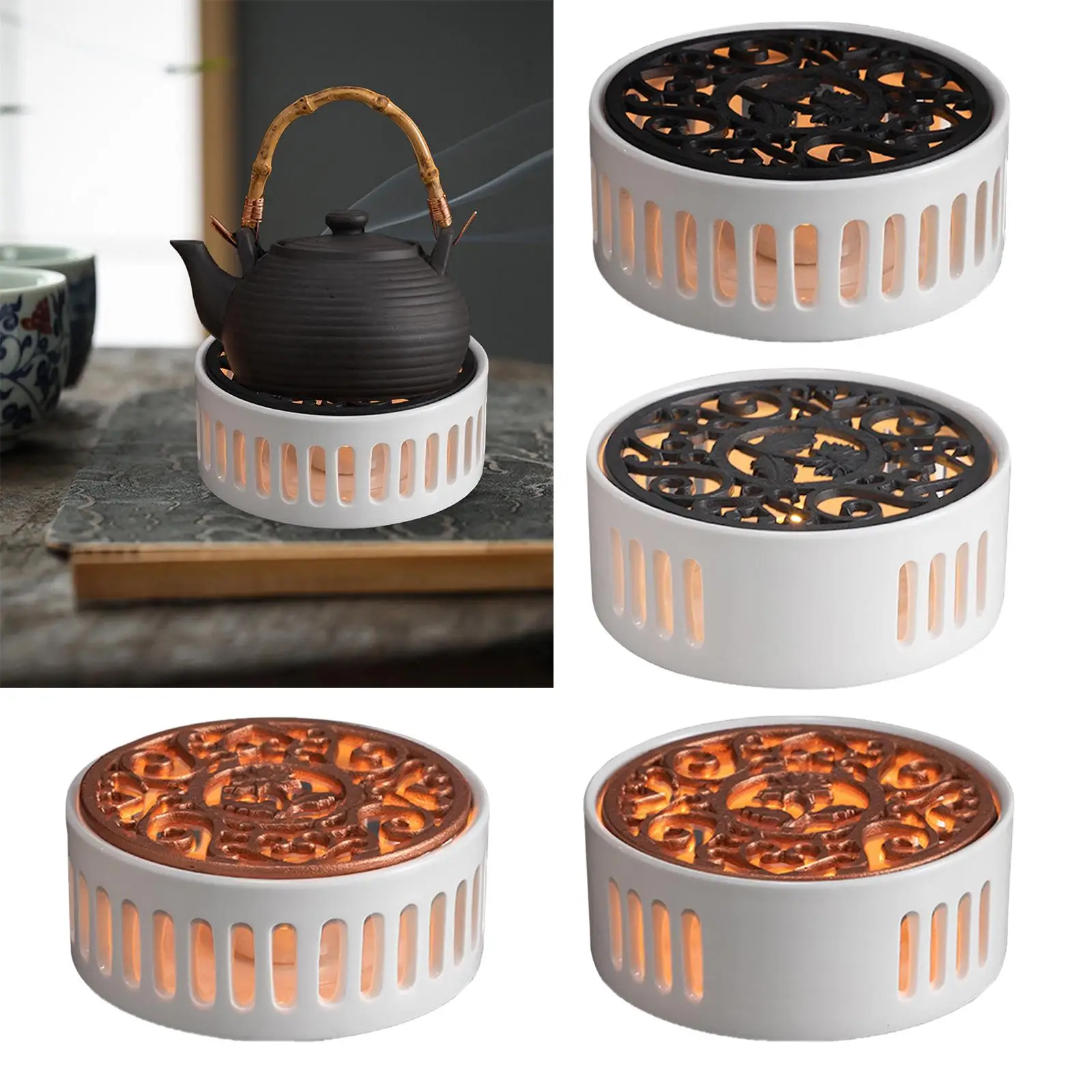 Углубление для подогрева чая свеча изоляция подставка домашнего заварника